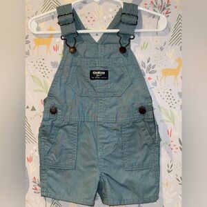 OshKosh B'gosh Teal Blue Green NWT 9 Months Baby Vestbak Overalls